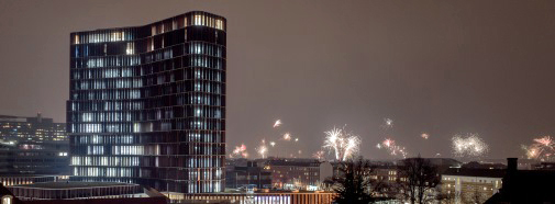 The Maersk Tower, New Year's Eve 