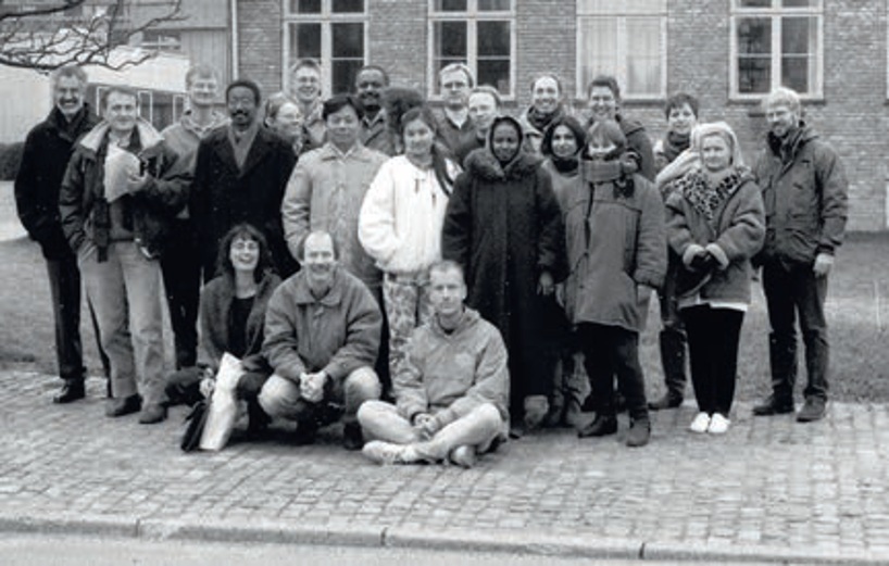 CMP scientists (Ami Kharazmi at far left) ca. 1995