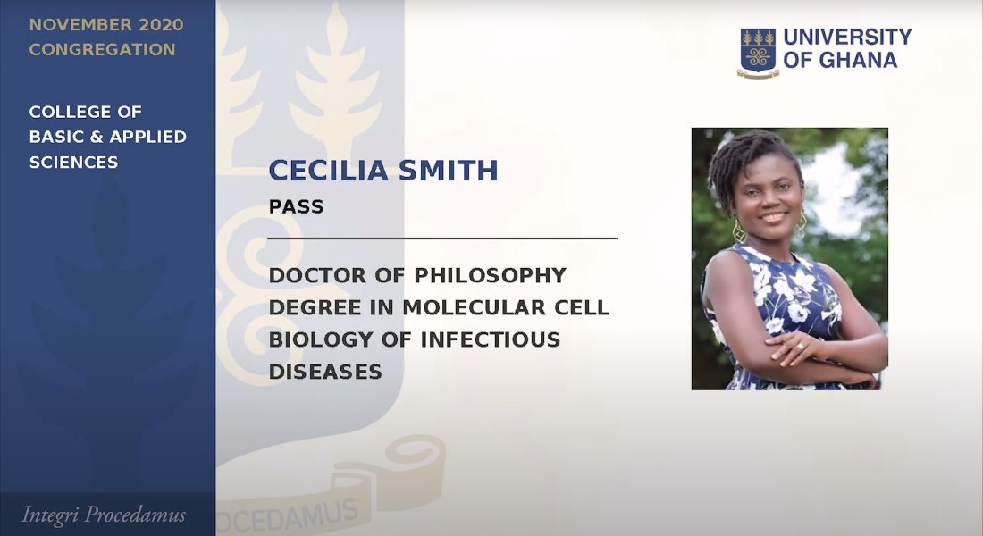 Screenshot, Cecilia graduation